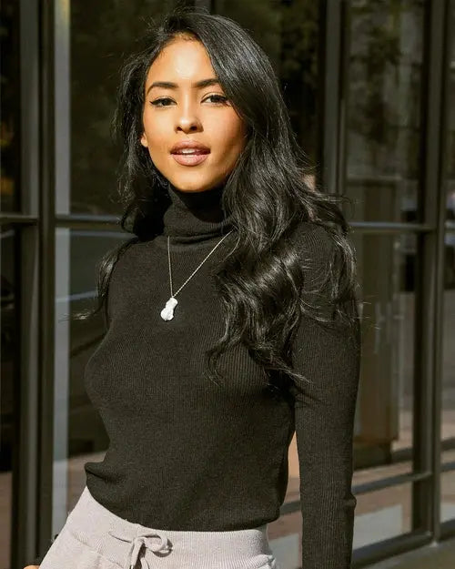 Geneva Turtleneck Wool Sweater
