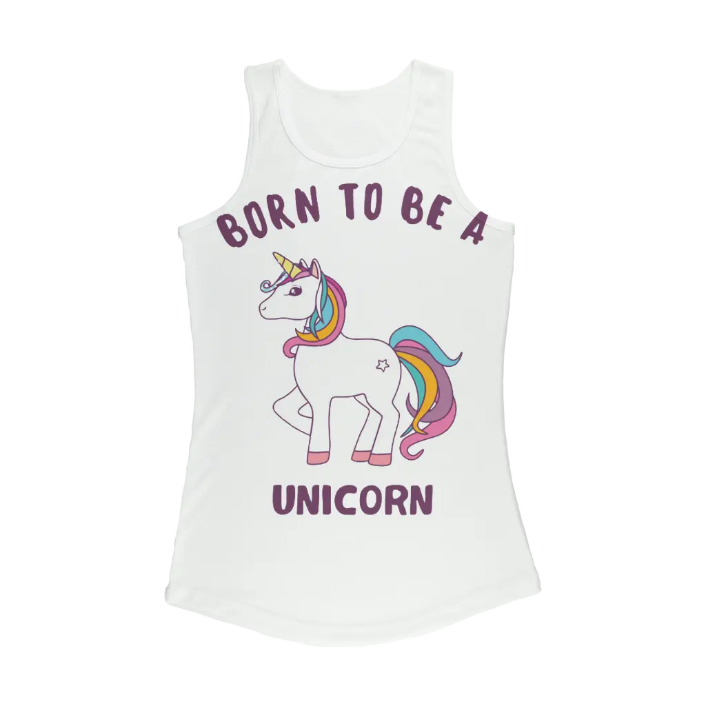 Born to be a unicorn Women Performance Tank Top