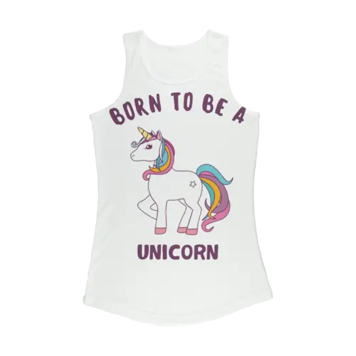 Born to be a unicorn Women Performance Tank Top