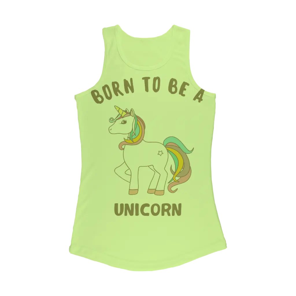 Born to be a unicorn Women Performance Tank Top