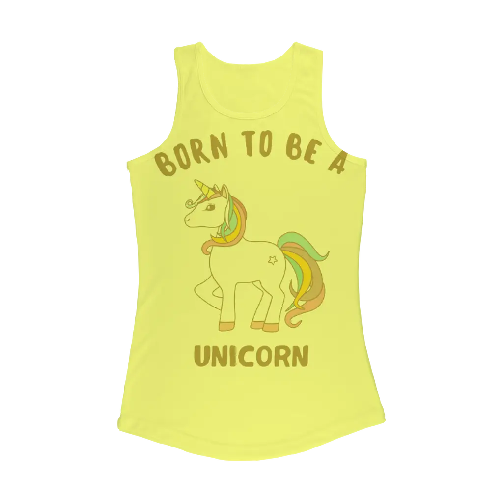 Born to be a unicorn Women Performance Tank Top