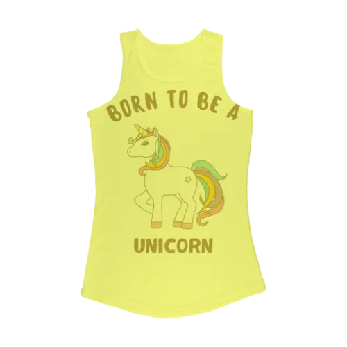 Born to be a unicorn Women Performance Tank Top