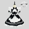 S-5XL Cute Lolita Girl Maid Outfit Black Vintage Suit Anime Cosplay Costume Women Servant Apron Dress Carnival Party Clothing